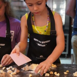 Kids baking class and etiquette workshop at Casa Lenzi restaurant