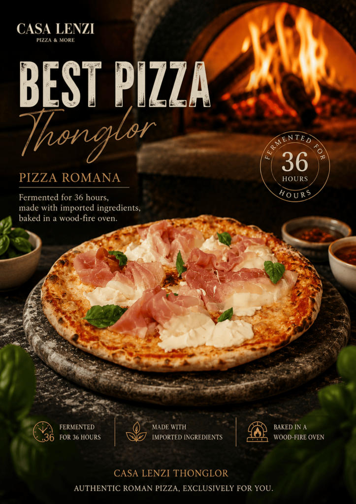 best pizza thonglor at Casa Lenzi