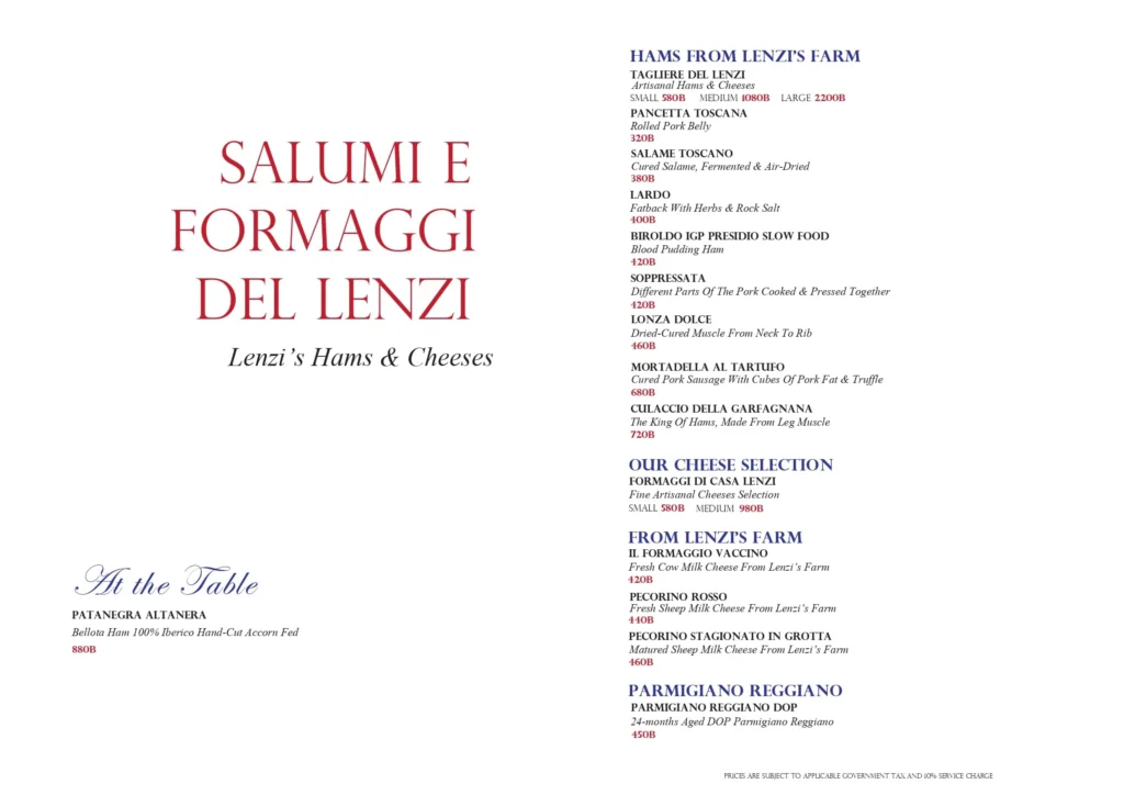 CASA LENZI - FULL A CA CARTE MENU 2026-3